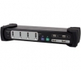 KVM Switch Equip 4x USB/PS2 Dual Monitor black Audio 331544