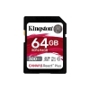 KINGSTON SDXC 64GB Canvas REACT Plus UHS-II C10 U3 V90 (SDR2/64GB)