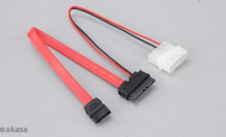 Akasa SATA Slimline SATA / Molex - 40cm 