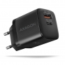 AXAGON ACU-PQ30 polnilec 30W, 2x port, PD3.0/PPS/QC4+/AFC/Apple - NA ZALOGI