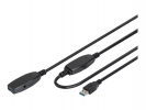 DIGITUS USB 3.0 aktivni podaljšek 10m črn USB-A/USB-A (DA-73105)