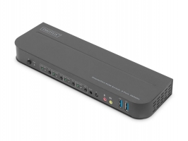 DIGITUS KVM Switch 4-Port 4K60Hz, 4x DP In 1x DP/HDMI Out (DS-12890)