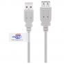GOOBAY USB 2.0 (M) / USB 2.0 (Ž) Hi-Speed 5m beli podajševalni kabel (68916)
