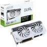 ASUS Dual GeForce RTX 4070 Super 12GB GDDR6X (DUAL-RTX4070S-12G-WHITE) bela gaming grafična kartica