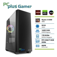 PCPLUS Gamer R5 5500/16GB/1TB/RTX4060 Ti 8GB (147318)