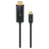 Kabel GOOBAY USB-C (M) na HDMI (M) 4K 60Hz 18 Gbit/s 1m črn (75696)