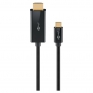 Kabel GOOBAY USB-C (M) na HDMI (M) 4K 60Hz 18 Gbit/s 1m črn (75696)