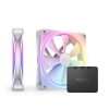 Ventilator NZXT F140 RGB DUO, PWM, 140mm, Pack of 2 - White RF-D14DF-W1