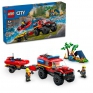 LEGO City 4x4 Fire Truck with Rescue Boat (60412)