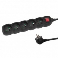 Esperanza ELK215K power extension 3 m 5 AC outlet(s) Indoor Black ELK215K