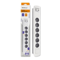 Qoltec 50294 surge protector White-grey 6 AC outlet(s) 230 V 1.8 m 50294