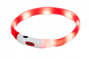 Ovratnica HILTON LED silicone 1.4x0.8x40 cm with USB - dog collar 104-408001-00