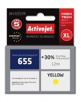 Activejet AH-655YR ink (replacement for HP 655 CZ112AE; Premium; 12 ml; yellow) AH-655YR