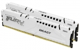 Kingston FURY Beast 32GB 5200MT/s DDR5 CL40 (Kit of 2) White XMP KF552C40BWK2-32