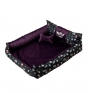 Blazina GO GIFT Dog and cat bed XL - purple - 100x90x18 cm