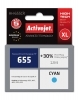 Activejet AH-655CR ink (replacement for HP 655 CZ110AE; Premium; 12 ml; cyan) AH-655CR