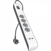 BELKIN POWER STRIP 525J 4X SCHUKO 2X USB-A 2M (BSV401VF2M-V2)