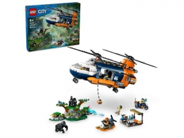 LEGO City Jungle Explorer Helicopter in Base Camp (60437)