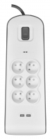 Belkin BSV604ca2m White 6 AC outlet(s) 2 m (BSV604CA2M)
