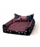 Blazina GO GIFT Dog and cat bed L - pink - 90x75x16 cm