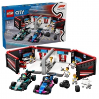 LEGO City F1 Garage & Mercedes-AMG & Alpine Cars (60444)