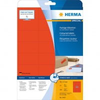 HERMA nalepke A4 rdeča 70x37 mm Papir mat 480 kosov 4467