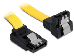 DELOCK SATA-Kabel SATA III up -> SATA down St/St 0.70m Clips 82822