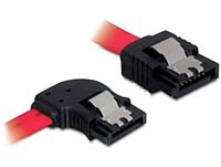 DELOCK SATA-Kabel SATA -> SATA links St/St 0.50m Clips 82603