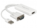 Adapter DELOCK VGA + USB na HDMI (62460)