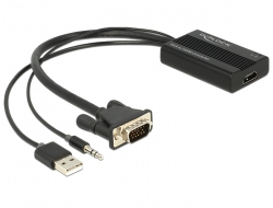 Adapter DELOCK VGA + Audio na HDMI (62597)