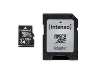 SD MicroSD Card 64GB Intenso SD-HC UHS-I Professional 3433490