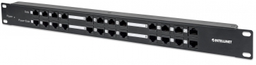 Intellinet patch panel Passive PoE Cat5e 19