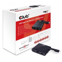 Club3D Adapter USB 3.0 Typ C > LAN/USB3/USB-C (MiniDock) retail CSV-1530