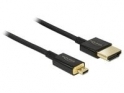 Delock Cable HDMI-A > HDMI Micro-D male 3D 4K 0.5 m (84788)