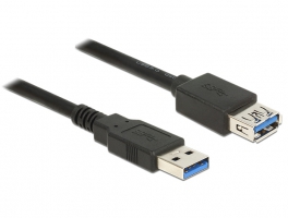 DELOCK USB podaljšek USB 3.0 A -> USB 3.0 A 3m črn (85057)