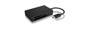 Adapter IcyBox ext. Kartenleser USB TypeC -> SD/microSD/CF retail IB-CR401-C3