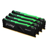 DDR4 64GB PC 3000 CL16 Kingston KIT (4x16GB) FURY Beast RG Kit KF430C16BBAK4/64