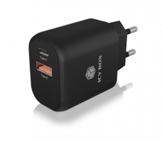 Steckerladegerät IcyBox für USB Power Delivery 2 Ports IB-PS102-PD