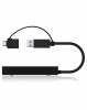 Splitter IcyBox mobiler USB 3.2 zu Dual HDMI retail IB-SPL1029AC