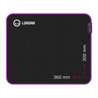 LORGAR Mousepad Main 313 360mmx300mmx3mm/High-speed/Black retail LRG-GMP313