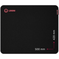 LORGAR Mousepad Main 325 500mmx420mmx3mm/Control/Black retail LRG-GMP325