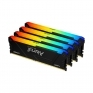 DDR4 64GB PC 2666 CL16 Kingston KIT (4x16GB) FURY Beast RGB retail KF426C16BB2AK4/64