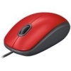 LOGITECH M110 SILENT USB optična rdeča miška (910-005489)
