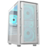 COUGAR | Uniface Mini RGB White| PC Case | Mini Tower / Mesh Front Panel / 2 x  140mm RGB Fans + 1 x 120mm RGB Fan  / TG Left Panel