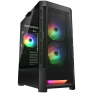COUGAR AIRFACE RGB ATX Black Mid Tower (CGR-5ZD1B-AIR-RGB)