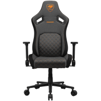 COUGAR DEFENSOR Gold F - gaming stol, siv (CGR-DFF-GRB)