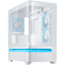 ASUS Prime AP202 White ARGB TG mATX - 90DC00P3-B19000