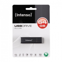 USB disk Intenso AluLine 64 GB,USB 2.0,b 28 MB/s,p 6,5 MB/s, antracit (3521491)