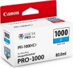 Črnilo CANON PFI-1000 CYAN ZA imagePROGRAF PRO-1000, 80 ml (0547C001AA)