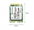 SSD Transcend M.2 PCIe NVMe 512GB 300S 2230, 2000/1100 MB/s, 3D TLC, DRAM-less TS512GMTE300S